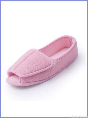 Diabetic Arthritis Edema Slippers Memory Foam Open Toe Adjustable